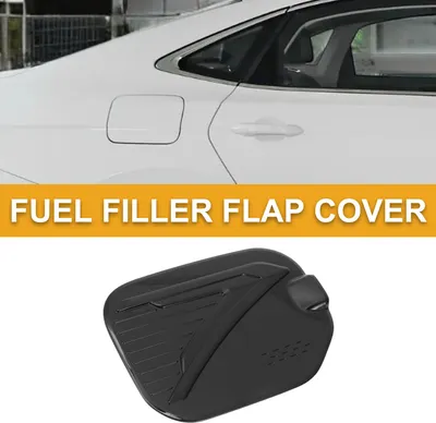Image de Capuchon De Porte De Réservoir De Carburant Pour Ford F-150 2022-2025 Couvercle De Trappe De Remplissage De Carburant De Type Adhésif Abs Noir