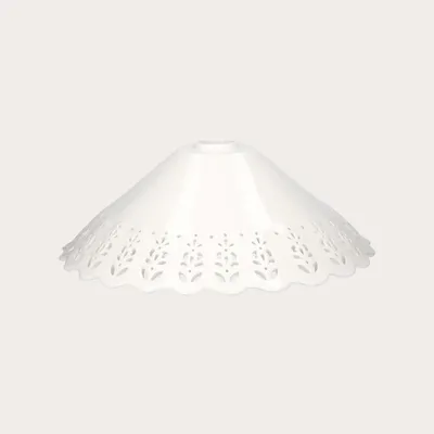 Immagine prodotto di KEYHOMESTORE | Paralume Traforato in Vetroceramica Bianco Ø.40 cm