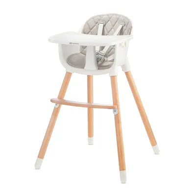 Image de Kinderkraft chaise haute pour enfant SIENNA - pour env. 6 ans jusqu'à 20 kg, gris, plastique PU