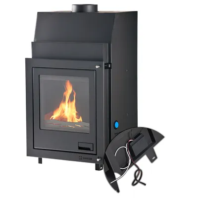 Image de HS FLAMINGO insert de cheminée AQUAFLAM 17 EQUAL avec échangeur de chaleur et régulation de base