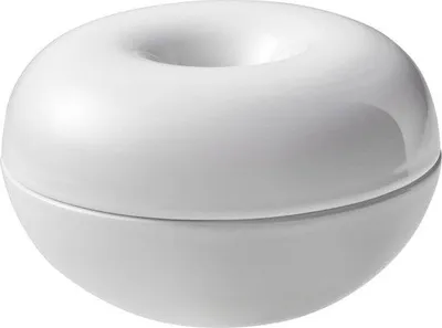 Image de Vase décoratif en céramique, blanc, d'une seule pièce