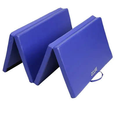 Produktbild von Turnmatte Weichbodenmatte klappbar Blau 200 x 100 x 5 cm rutschfest