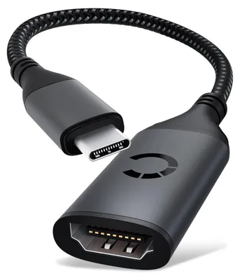 Produktbild von USB C Kabel 15cm kompatibel mit TV, Camera, DVD / Blu-ray Player, Gaming Console & Co. - HDMI > micro HDMI HDMI Kabel 2.0 Videokabel