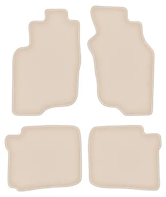 Produktbild von DURBAN Beige Velours-Fußmatten-Set für Mitsubishi Space Star Minivan (1999-2005)