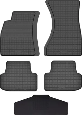 Produktbild von Gummi Fußmatten Set Für: Audi A7 (2011-) Gummimatten Schwarz