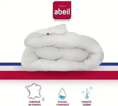 Image de Couette Légère ICEBERG, 220x240cm, 200gr/m², Microfibre Polyester FERAN ICE®, Fabrication Française