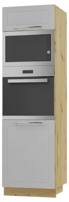 Produktbild von Backofenschrank Kvantum Q-D14/RU/60/207 mit Klappe 60cm Korpus- & Frontfarbe wählbar,dust grey matt,eiche artisan