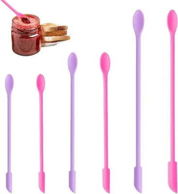Produktbild von Silikonische Mini-Spatel-Set, 6-teilig, herstellbare, kosmetische Spateln
