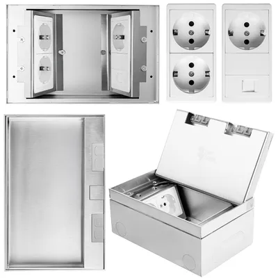 Productafbeelding van Inbouwdoos voor vloer, Spacetronik SPS-W34S_S3