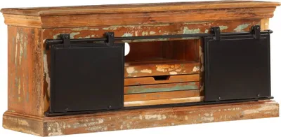Produktbild von TV-Schrank 110x30x45 cm Altholz Massiv