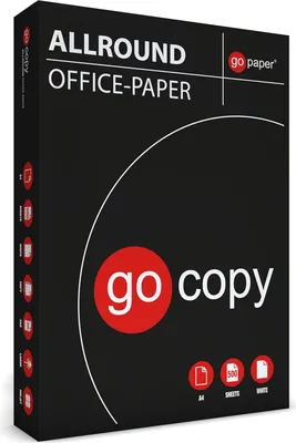 Produktbild von GoCopy Black Allroundpapier 500 Blatt 80g A4 weiß