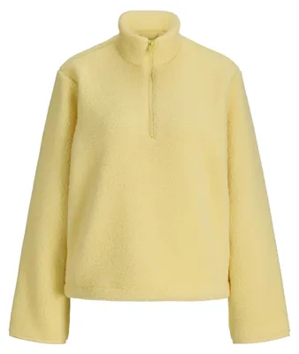 Productafbeelding van JJXX Damen Jxvera teddyjas met halve rits, kleur: OTW, kleur: Popcorn, maat: x_l