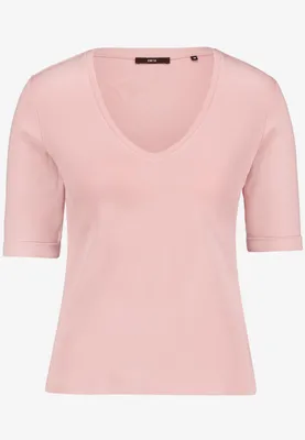 Produktbild von Basic-T-Shirt mit V-Ausschnitt