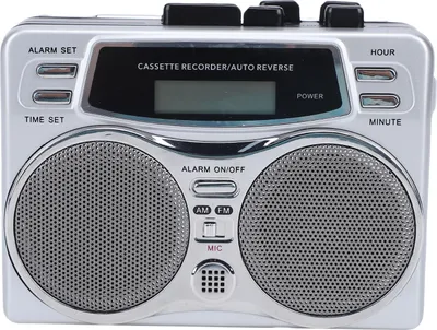 Produktbild von Multifunktionaler Kassettenspieler mit Lautsprecher Kopfhörerbuchse Digitale Uhr Timer Eingebautes Mikrofon Retro-Kassettenspieler AM FM Radio Recorder