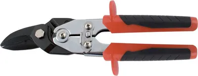 Image de STUBAI Cisaille à tôle combinée à levier démultiplié 260 mm - coupe à droite - acier spécial - poignée 2K - pour coupes courbes précises & coupes droites - outil de ferblantier - qualité professionnelle - art. n° 270110