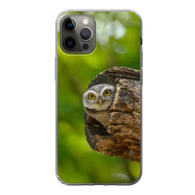 Produktbild von MuchoWow® Handyhülle Schutzhülle Hülle für iPhone 13 Pro Eule - Baby - Baum Silikon Softcase Handy Hülle - Handy-Tasche