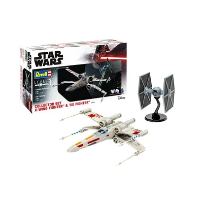 Obrázek produktu pro Revell Model Kit Star Wars Collector Set X-Wing + TIE Fighter, 68 dílků, 06054
