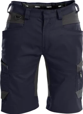 Imagen del producto de Pantalones cortos de trabajo elásticos Dassy, modelo Axis 250082, línea PESCO41, talla 63, color azul noche/gris antracita