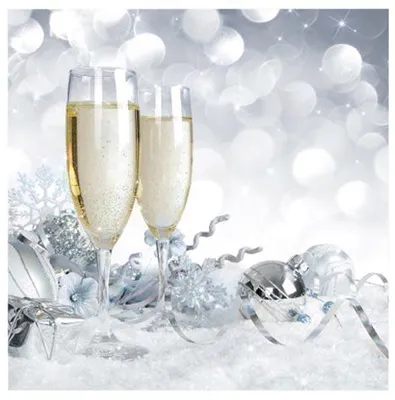 Produktbild von Servietten 'Champagner' 20er, 3-lagig 33x33cm