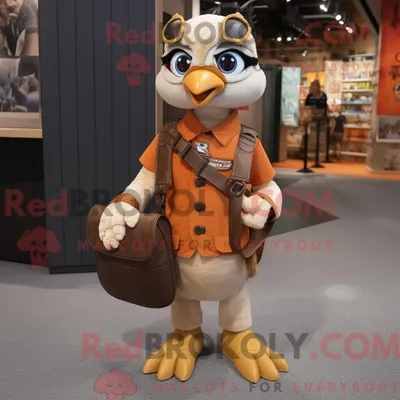 Imagen del producto de Disfraz REDBROKOLY de mascota Tan Falcon vestido con un peto y monederos
