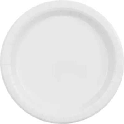 Produktbild von Weiße Pappteller, 23 cm, 6 Stück