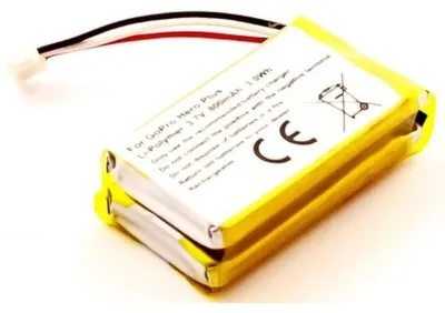 Produktbild von Akku für Gopro CHDHA301 Li-Pol 3,8 Volt 800 mAh schwarz