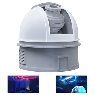 Produktbild von Sternprojektor LED Nachtlicht mit 12 Dis, Sprachkommentar, Timer und Fernbedienung, geeignet als Projektor für Kinderzimmer