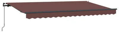 Image de vidaXL, store enroulable marron, 400 x 200 cm, tissu