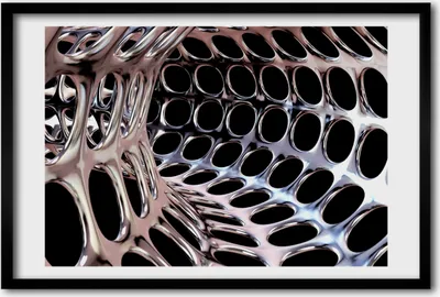 Produktbild von Bild 60x40 MDF-Rahmen, Wandkunst Metalltunnel