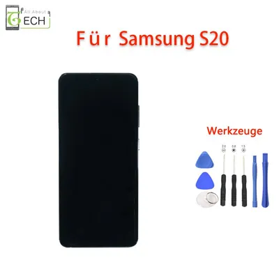 Produktbild von Für Samsung Galaxy S20 G980 G981 LCD Display (OLED) Touch Digitizer Schwarz