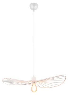 Zdjęcie produktu dla Lampa wisząca CHAPEAU biała 1xE27x40W metal wym:150x60x60cm IP20 RL