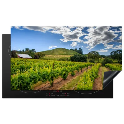 Produktbild von KitchenYeah© Herdabdeckplatte Landschaft mit einem Weinberg , 89x51cm, Küche Deko, Glaskeramikkochfeld Herdabdeckung, Abdeckplatte fùr Kochfeld