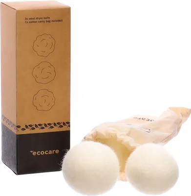 Productafbeelding van ECOCARE Wolbolletjes voor wasdrogers, 3 stuks