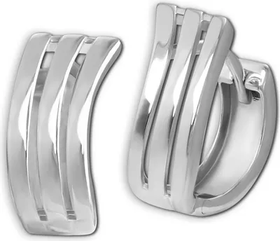Image de SilberDream argenté SilberDream boucles d'oreilles femmes 925 argent créoles SDO4455J