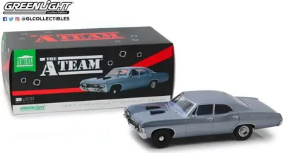 Produktbild von Greenlight Collectibles A-Team Diecast Modell 1/18 1967 Chevrolet Impala Sport Sedan GL19047