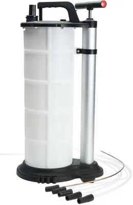 Productafbeelding van Olieafzuigpomp, 9 liter, afzuigpomp, handpomp met 5 slangen, remontluchter, vloeistofafzuigpomp