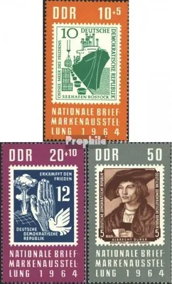 Produktbild von Briefmarken DDR 1964 Mi 1056-1058 (kompl.Ausgabe) gestempelt Nationale Briefmarkenausstellung