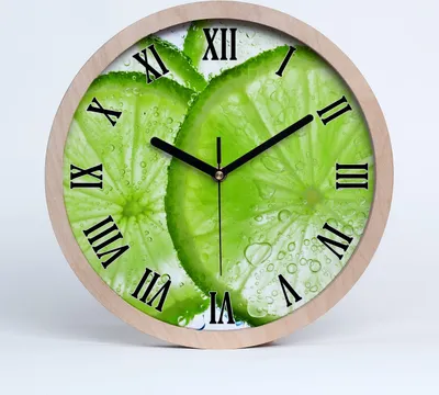 Produktbild von Holzuhr 30fi cm wanduhr - schwarze Spitzen - Kalk unter Wasser
