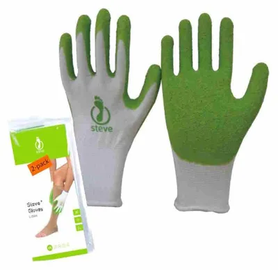Latex-Handschuhe für Kompressionsstrümpfe, Größe S, 2 Stück