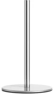 Image de Porte-rouleaux de cuisine autoportant, en argenté, en acier inoxydable, avec une base lestée