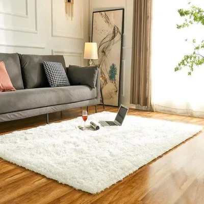 Produktbild von Famanu Teppich Hochflor weich - Ivoor (90 x 160 cm)