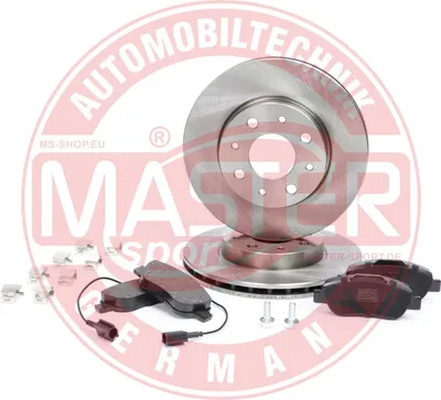 Produktbild von 2X Bremsscheiben + Bremsbeläge Vorne