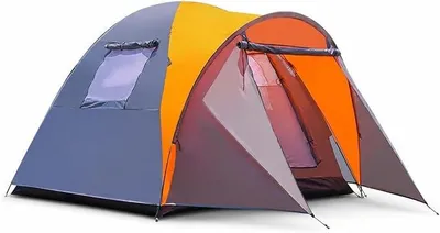 Imagen del producto de Tienda de campaña para 3-4 personas - Tienda de doble capa, apta para las tres estaciones, con protección. Tienda de campaña para 4 personas