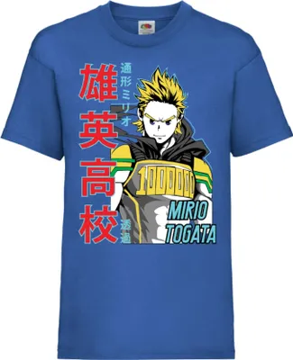 Zdjęcie produktu dla Koszulka Dziecięca My Hero Anime Academia Mirio Togata 02 My Hero Togata, 9-11 Jahr - 140 / Niebieski