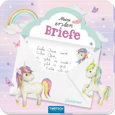 Produktbild von Trötsch Meine ersten Briefe Briefpapierbuch Einhorn