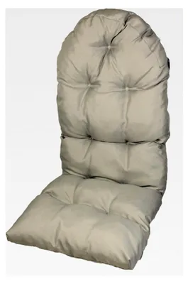 Produktbild von Polster für Schaukelstuhl und Liegestuhl, Ersatzpolster Größe 130 x 50 x 12 cm, Farbe grau