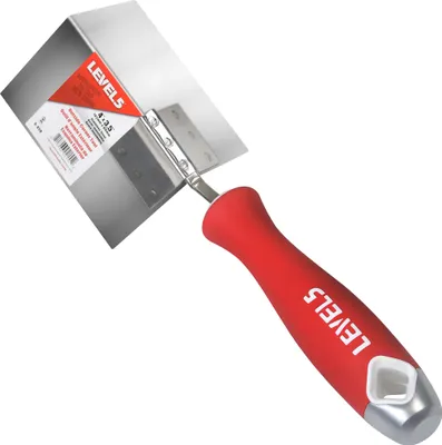 Produktbild von LEVEL5 Außeneckenkelle Eckmesser Rostfrei Trockenbau Gipskarton Gummigriff 5-320