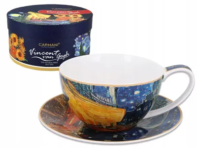 Produktbild von Carmani V. van Gogh Tasse mit Untertasse 340ml Nachtcafé
