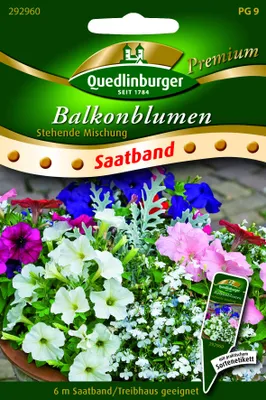 Produktbild von Saatband Balkonblumen, stehende Mischung