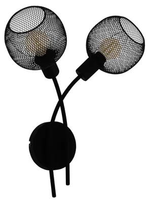 Image de EGLO Applique Wrington 1, applique vintage, industrielle, rétro, applique intérieure en acier, lampe de salon, lampe de couloir en noir, douille E14